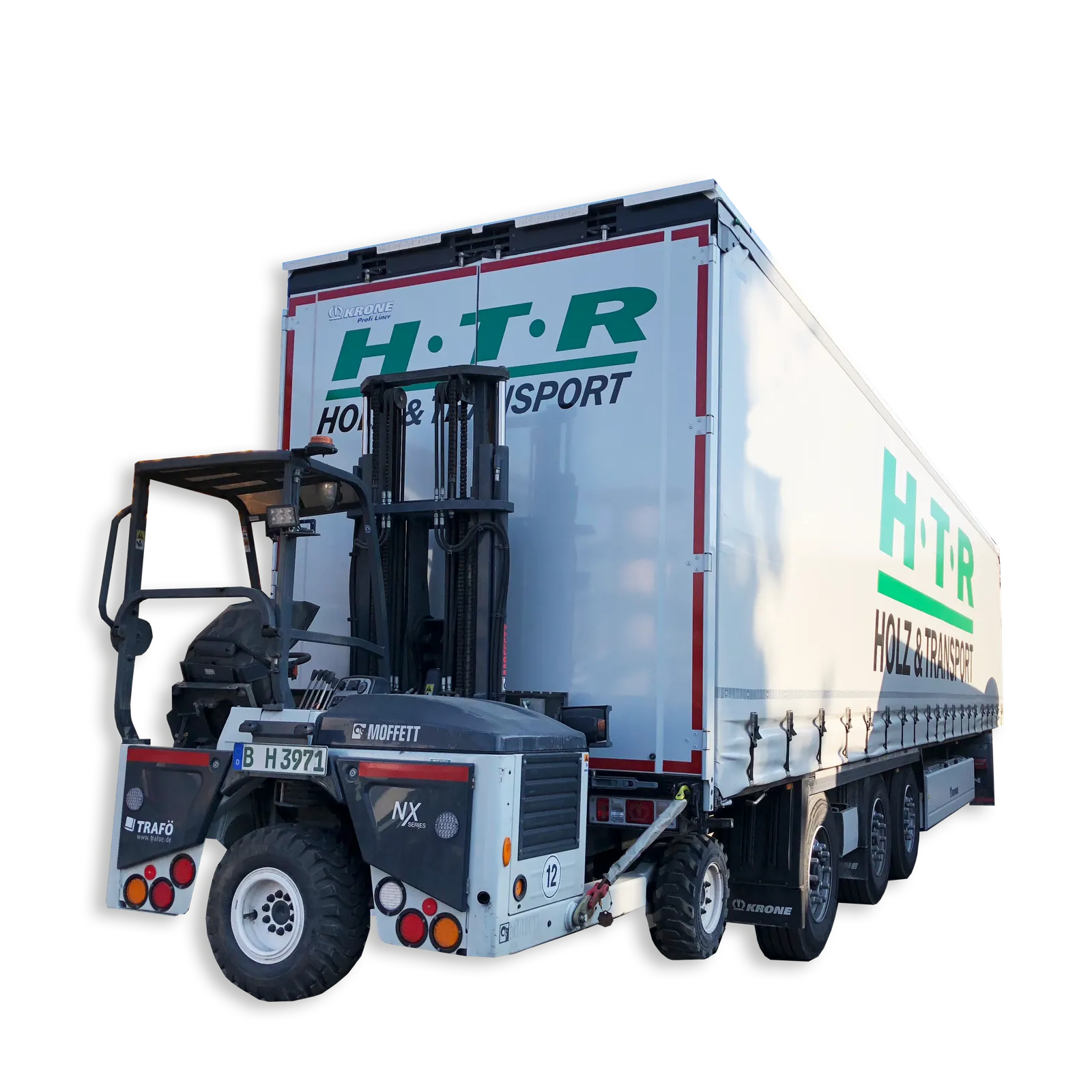 LKW mit Mitnahmestapler